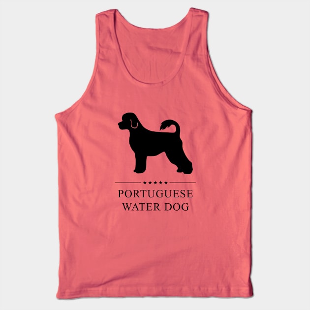 Portuguese Water Dog Black Silhouette Tank Top by millersye